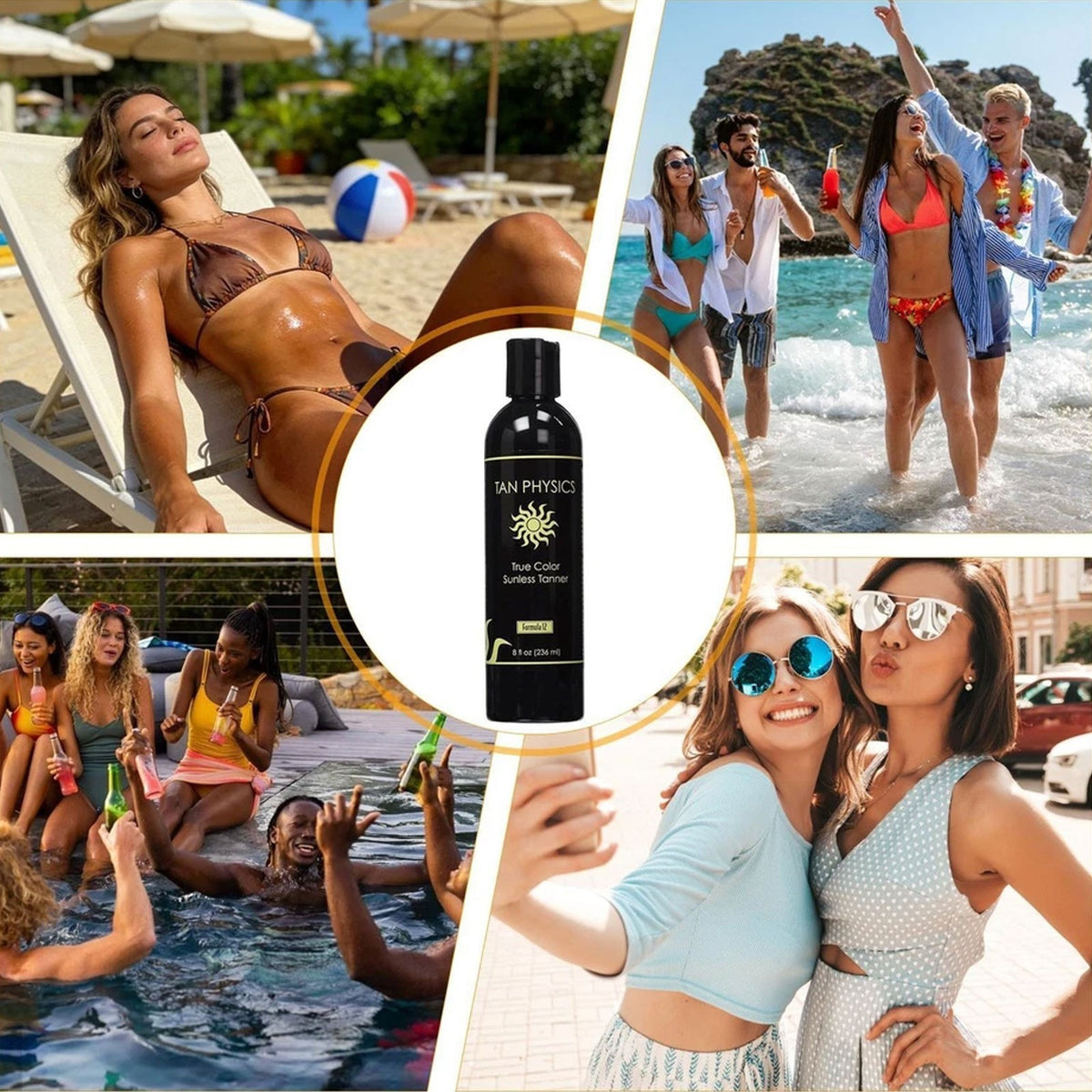 Self Tanner Sunless Tanning Lotion - 8oz, Natural Bronze Color
