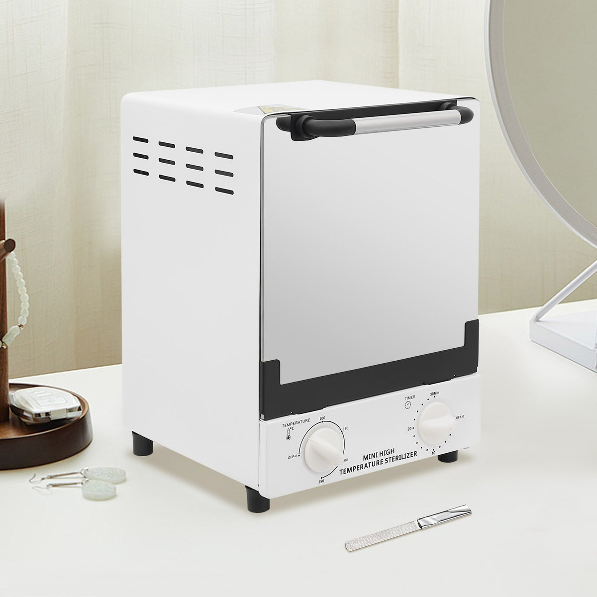Nail Tool Sterilizer Cabinet Multi-Function High Temp UV Sterilizer US