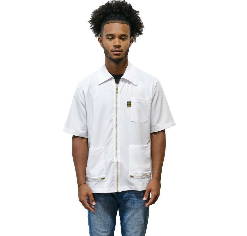 Professional Barber Jacket for Men - Durable, Water & Hair Resistant Smock