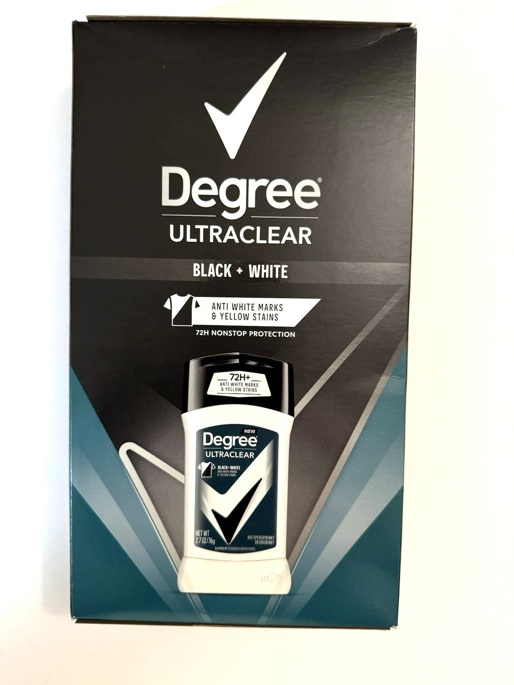 Men's 72-Hour Antiperspirant Deodorant Black White 4 Pack - Stain & White Mark Protection