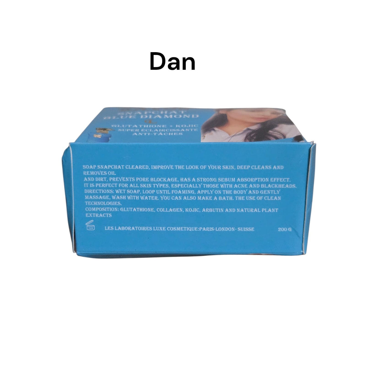 Blue Diamond Skin Lightening Soap 200g for Face & Body - Deep Cleansing & Pore Unclogging
