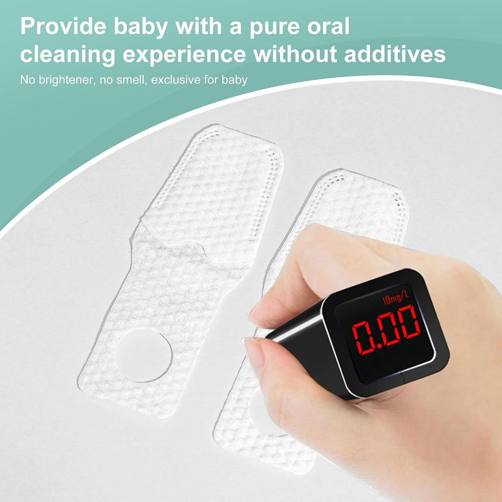 Baby Tongue Cleaner Wipes & Finger Toothbrush Set - Gentle Oral Hygiene