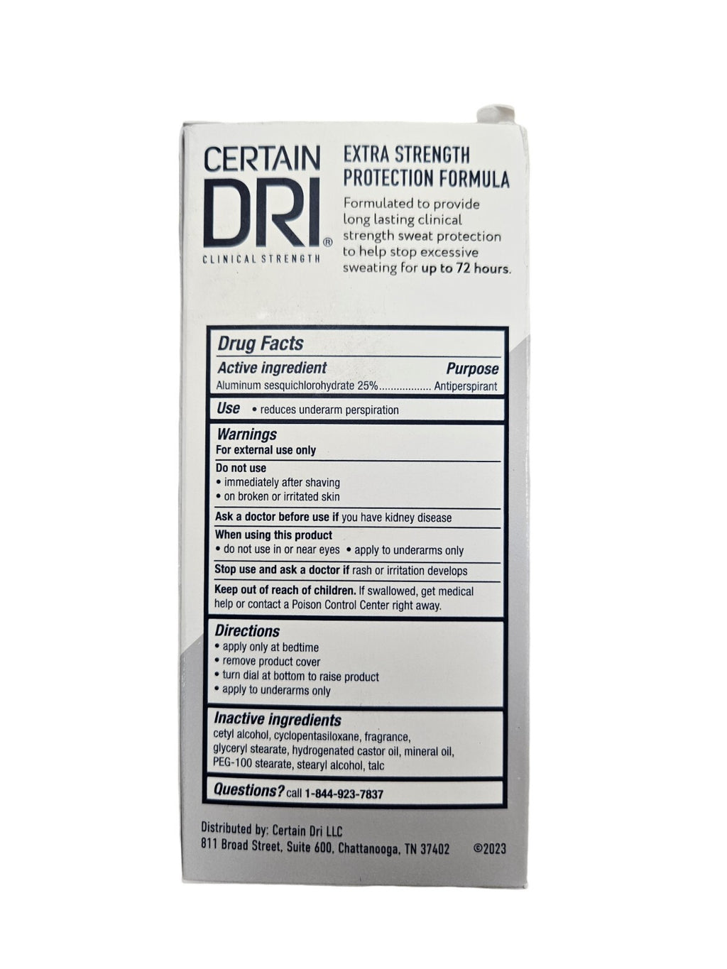 Certain Dri Extra Strength Antiperspirant Stick 1.7 oz 3 Pack