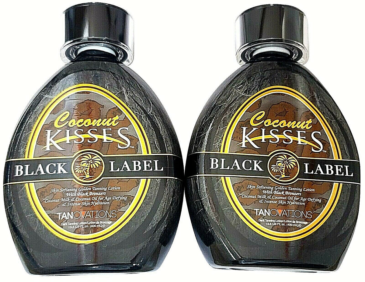 Ed Hardy Coconut Kisses Black Label Bronzer Tanning Lotion - Hydrating, Deep Tan