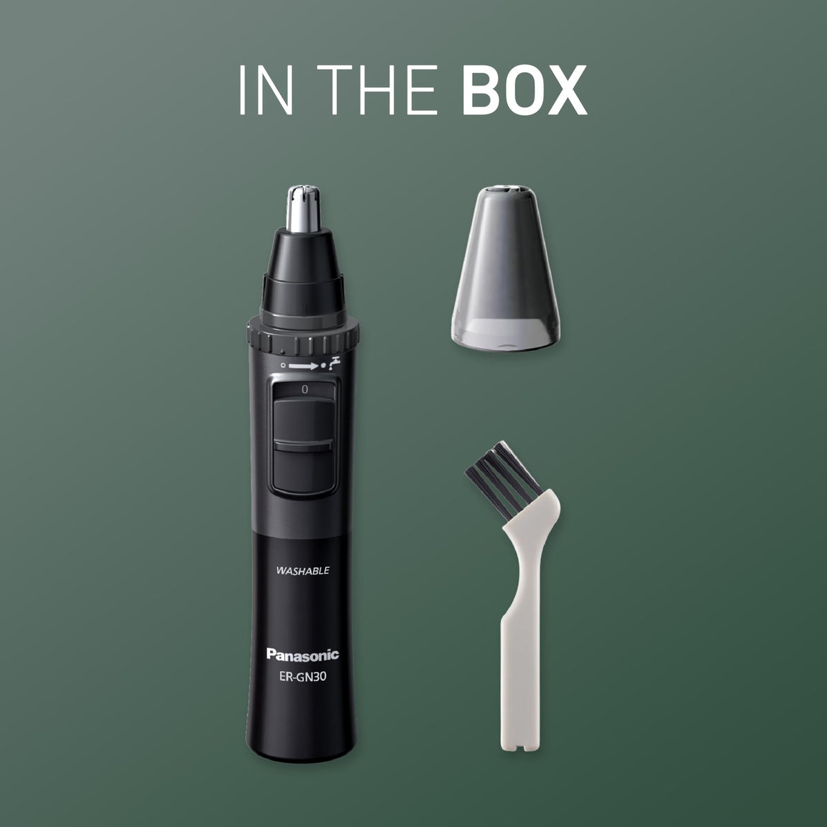 Waterproof Nose Hair Trimmer with Hypoallergenic Blades, Travel-Friendly