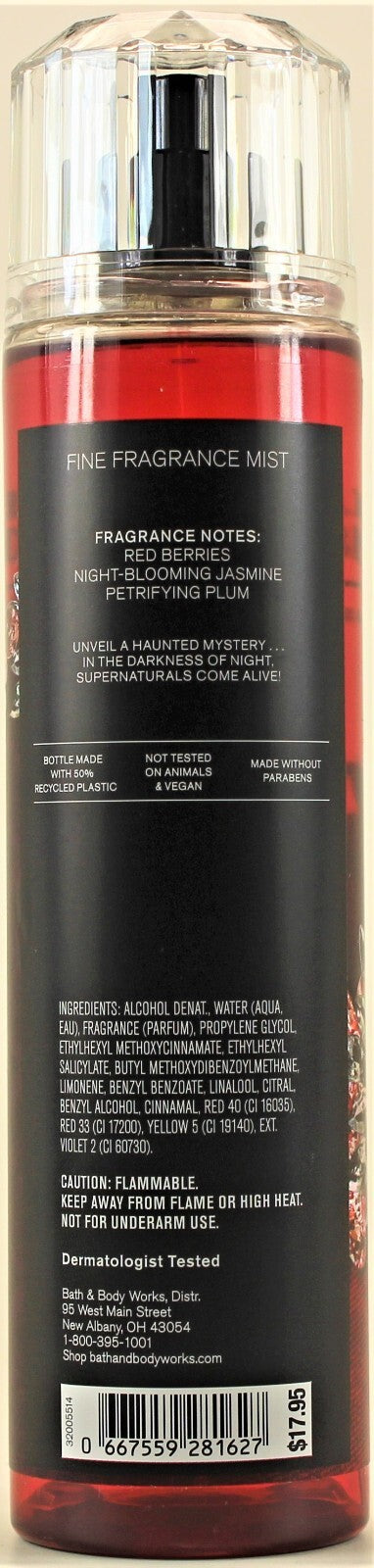 Vampire Blood Body Mist Spray - Fine Fragrance 8oz for Night-Glow & Haunted Mood