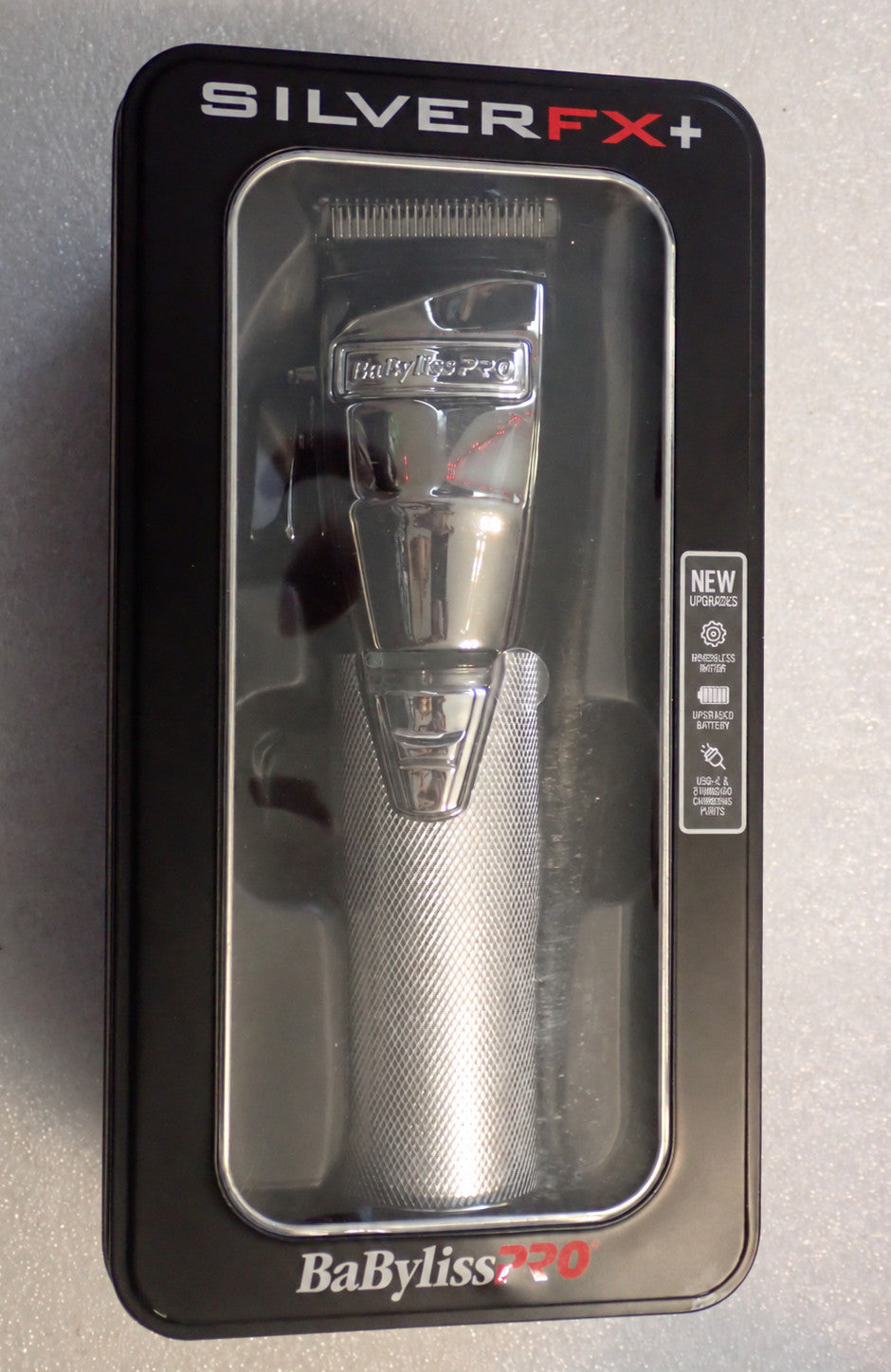 Cordless Hair Clipper with Adjustable Blade - Silver FX870NS