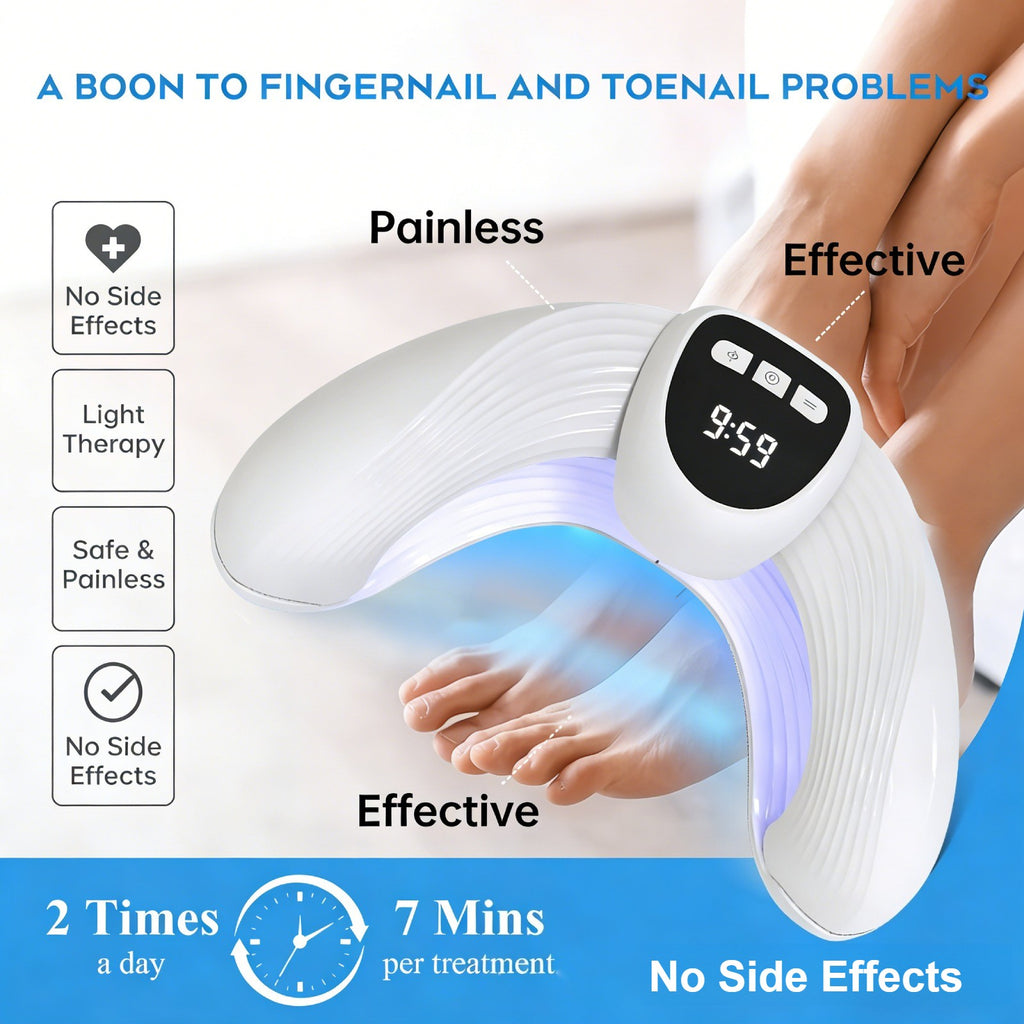 LED Nail Fungus Treatment Lamp with Infrared & Blue Light for Nail Care
