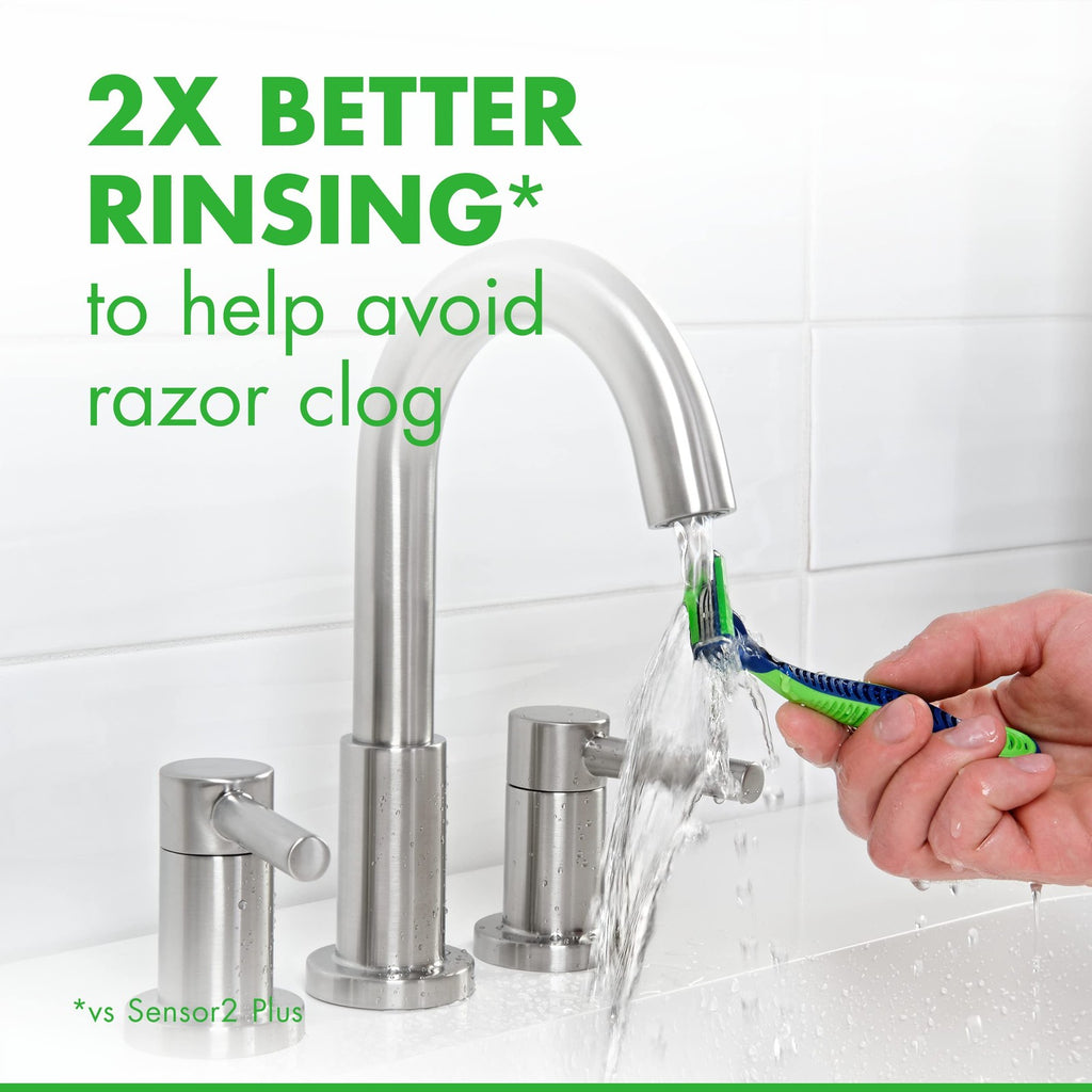 Disposable Razor with 3 Blades - Sensitive Men's Shaving Set, 4 Razors