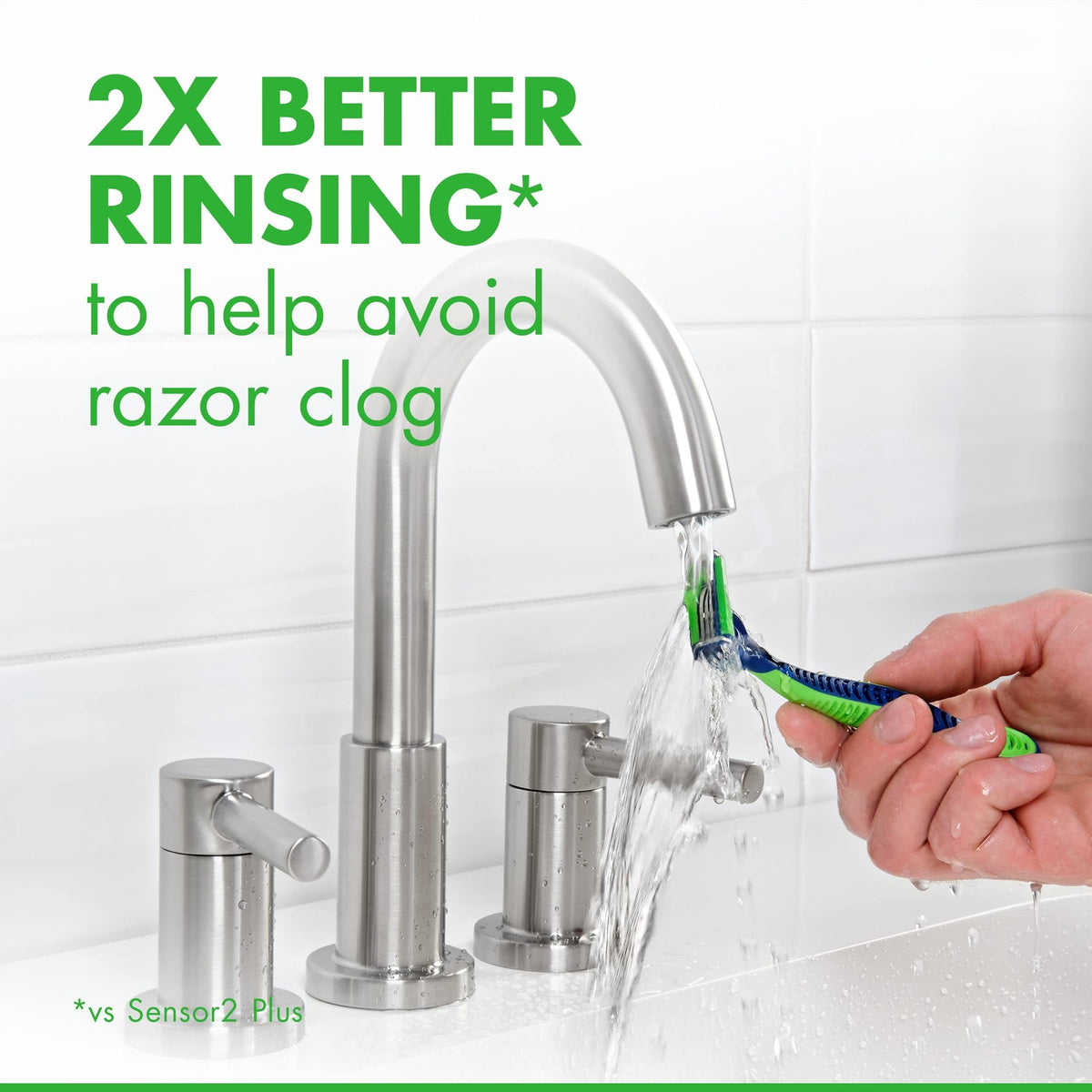 Disposable Razor with 3 Blades - Sensitive Men's Shaving Set, 4 Razors