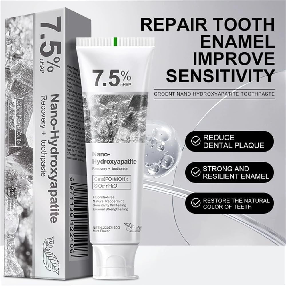 Nano Hydroxyapatite Toothpaste 7.5% - Fluoride-Free Dental Protection