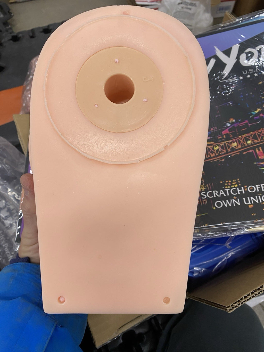 Soft Rubber Mannequin Head for Makeup Practice and Massage Training