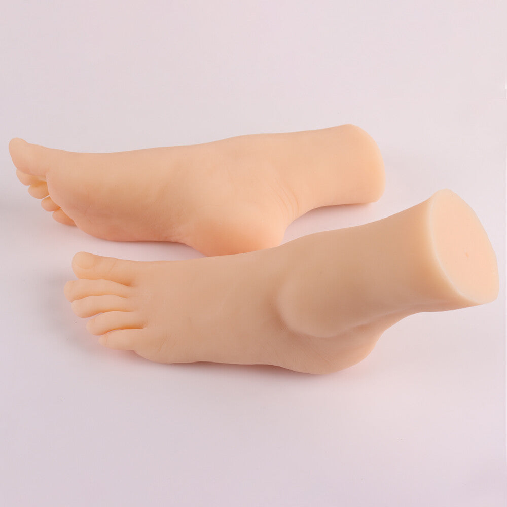 Realistic Silicone Feet Model Female Ballet Feet Mannequin Display Set