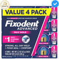 Max Hold Denture Adhesive Cream 4 Pack - Strong All-Day Seal for Full & Partial Dentures