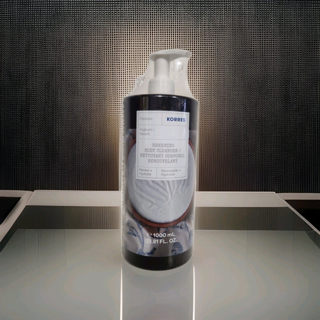 Korres Yogurt Body Cleanser Duo - Moisturizing 1L Shower Gel for Soft Skin