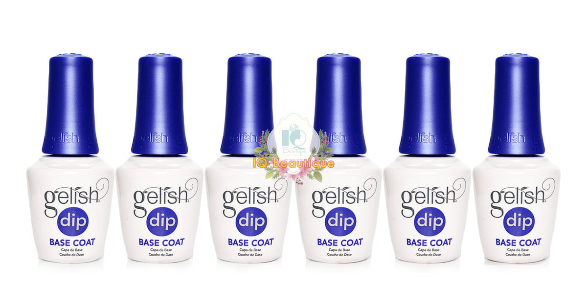 Harmony Gelish Dip Base Coat Step 2 - 0.5oz Pack of 6 Nail Dip Essentials