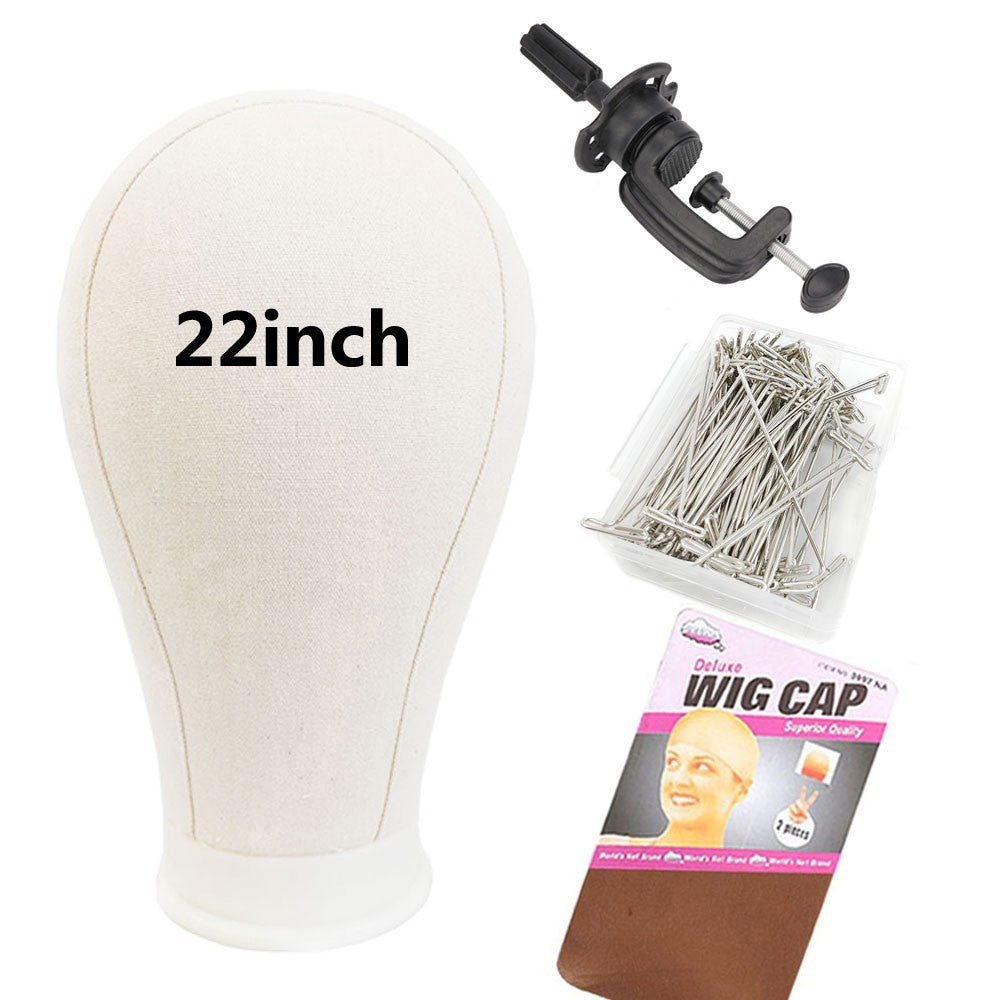 Female Foam Mannequin Head Display Stand for Wigs and Hats - 21/22/23/24 Inch