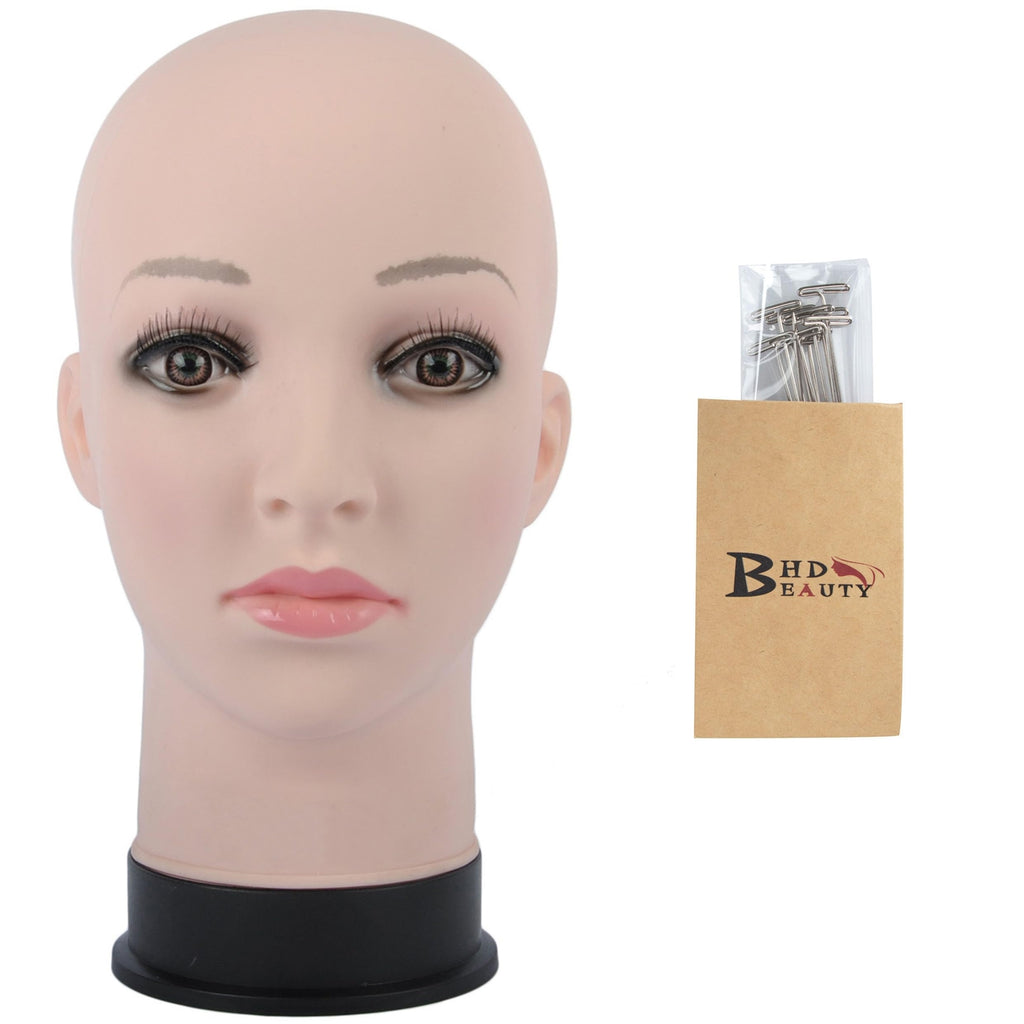 Professional Cosmetology Mannequin Head for Wig Making Display - Beige