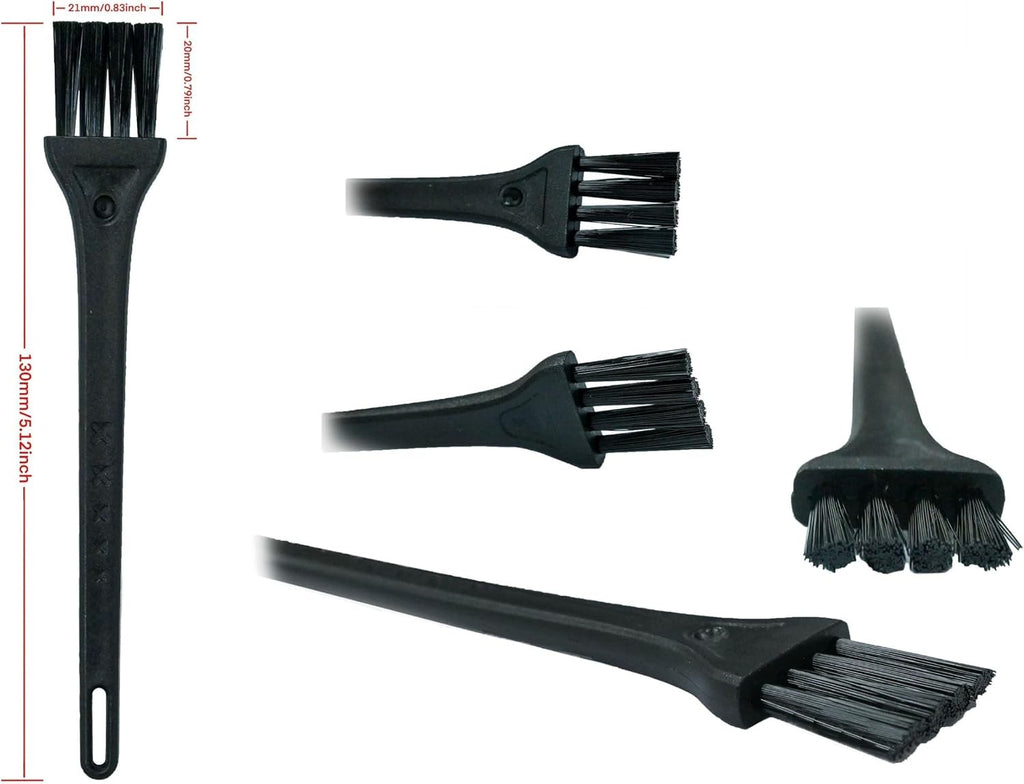 Mini Electric Razor Cleaning Brush Set - 10 Pcs for Shavers & Clippers