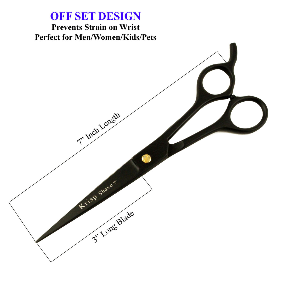 Professional Hair Cutting Scissors 6.5-7 Inch Stainless Steel Shears Unisex