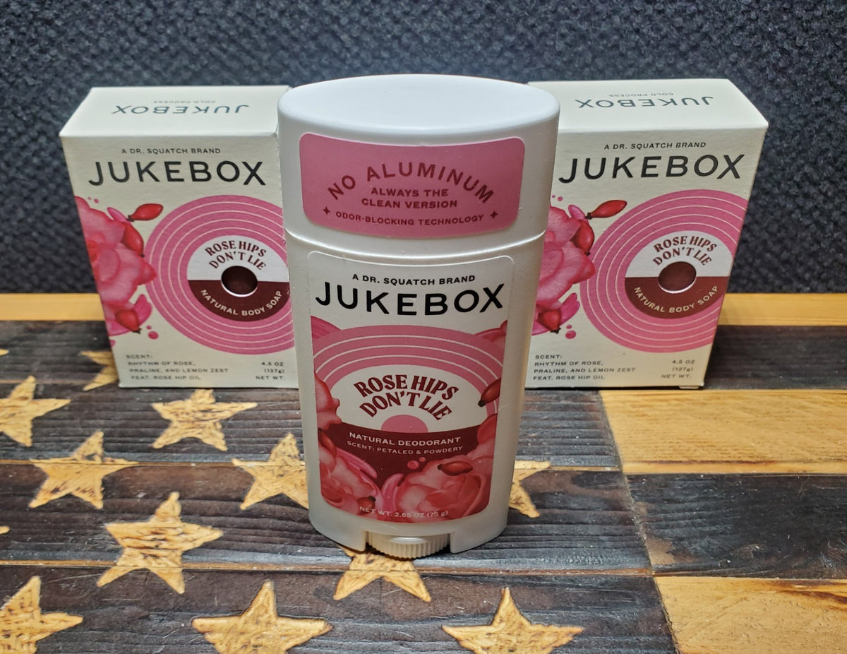 Natural Rose Hips Body Soap & Deodorant Set – Moisturizing & Refreshing