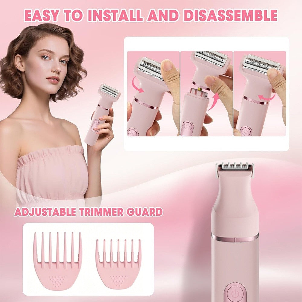 5-in-1 Women’s Electric Bikini Trimmer & Body Groomer Waterproof Hair Removal Tool