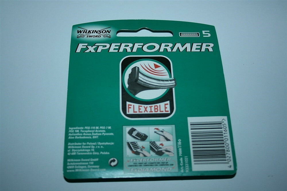 Wilkinson FX Performer Razor Blade Cartridges Refill Pack - Compatible with Schick Tracer & Diamond