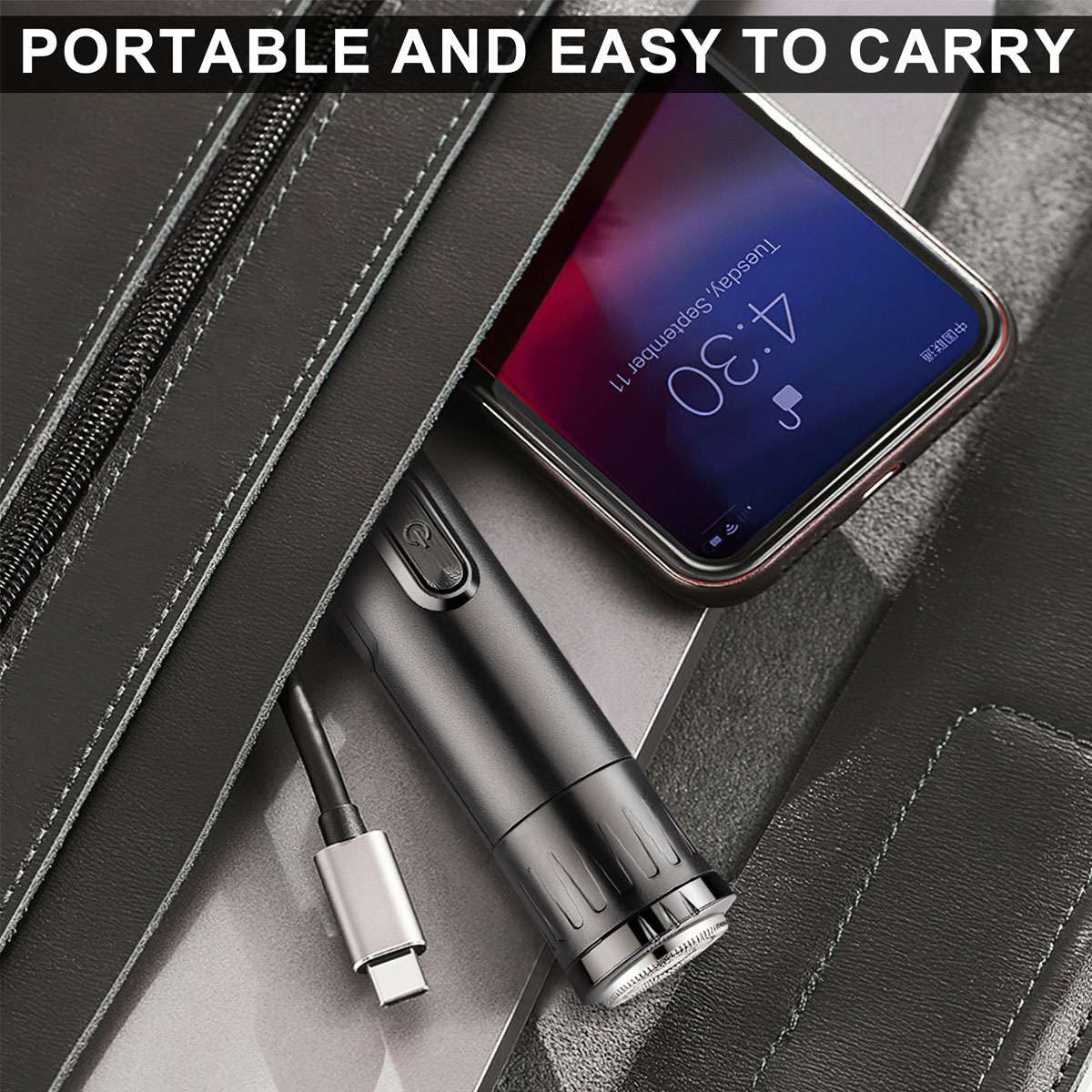 4-in-1 Men Electric Trimmer with USB Rechargeable & 4 Attachments