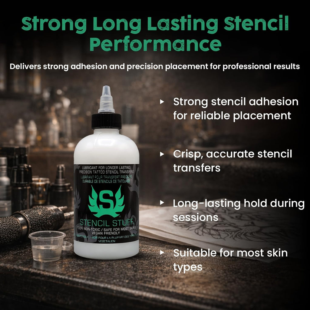 Tattoo Stencil Transfer Gel Solution - Long-Lasting, Easy Application