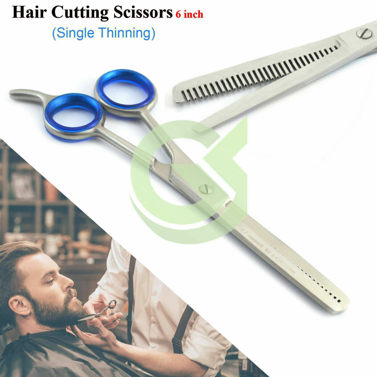 Professional Hairdressing Thinning Scissors 6 Inch Stainless Steel Razor Edge