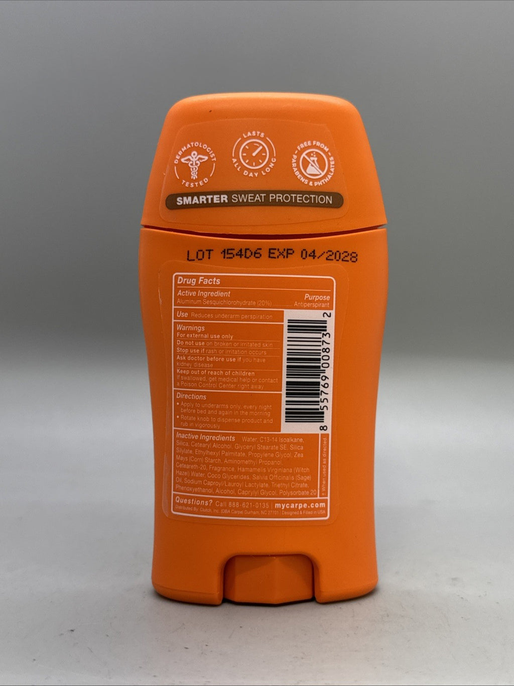 Carpe Coconut Vanilla Underarm Lotion - Antiperspirant Moisturizer 1.69oz