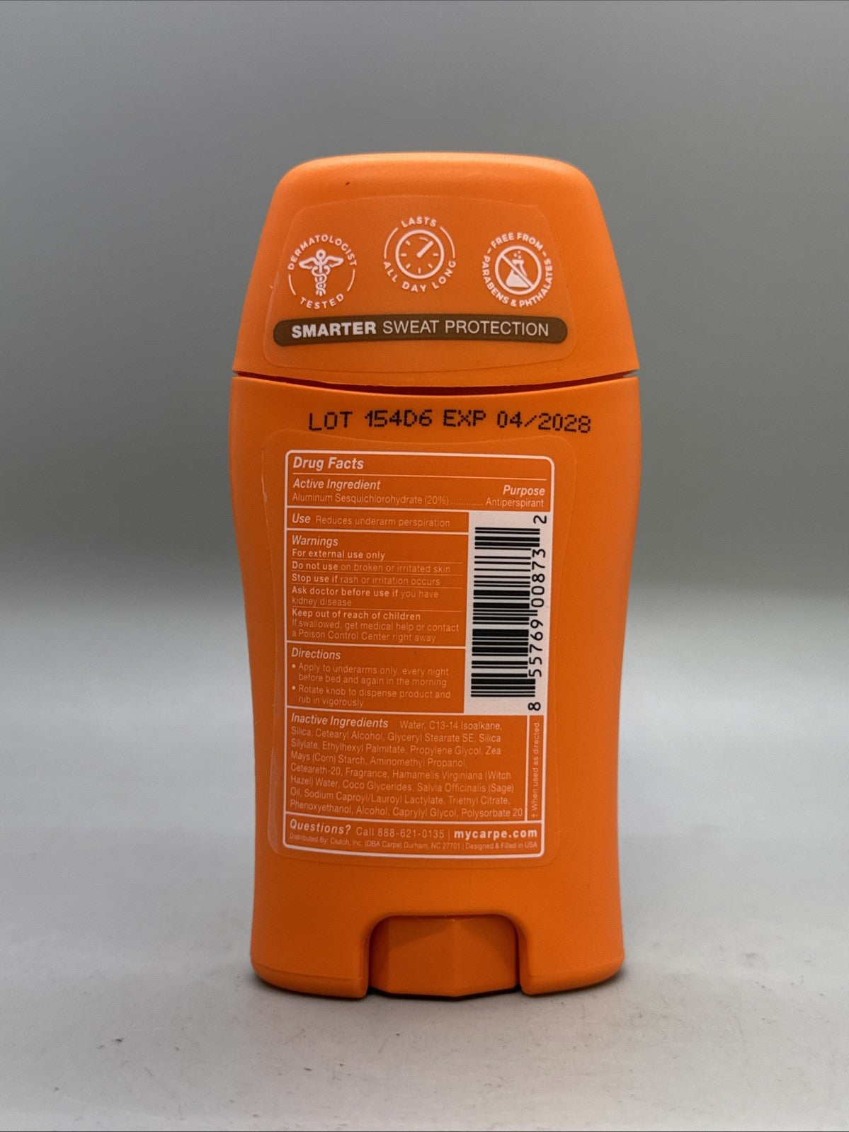 Carpe Coconut Vanilla Underarm Lotion - Antiperspirant Moisturizer 1.69oz