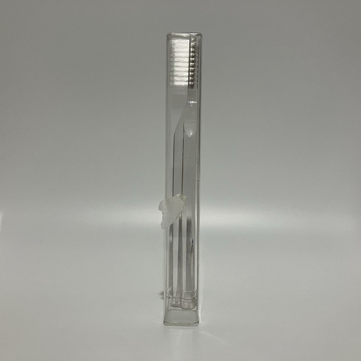 Batch of 25 Soft Crystal Clear Ergonomic Toothbrushes - 45° Angle, Sealed