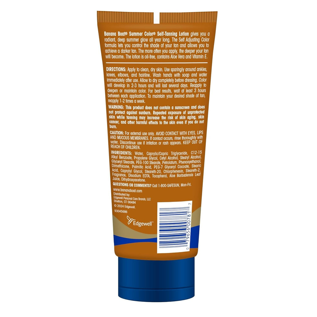 Dark Self Tanning Lotion - Sunless Fake Tan with Aloe & Vitamin E, 6 Fl Oz