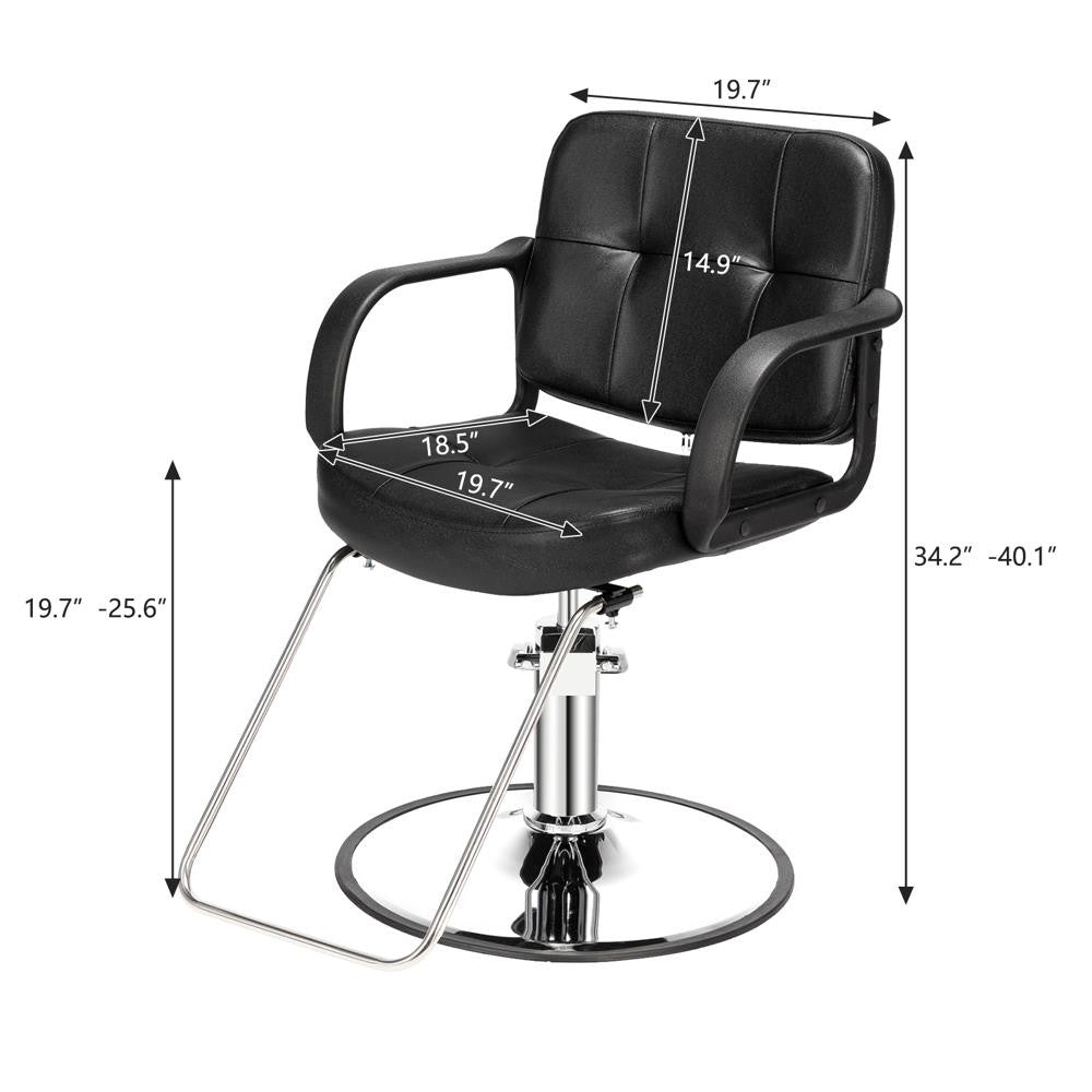 Hydraulic Barber Chair for Salon & Hair Styling - Heavy Duty, Comfortable