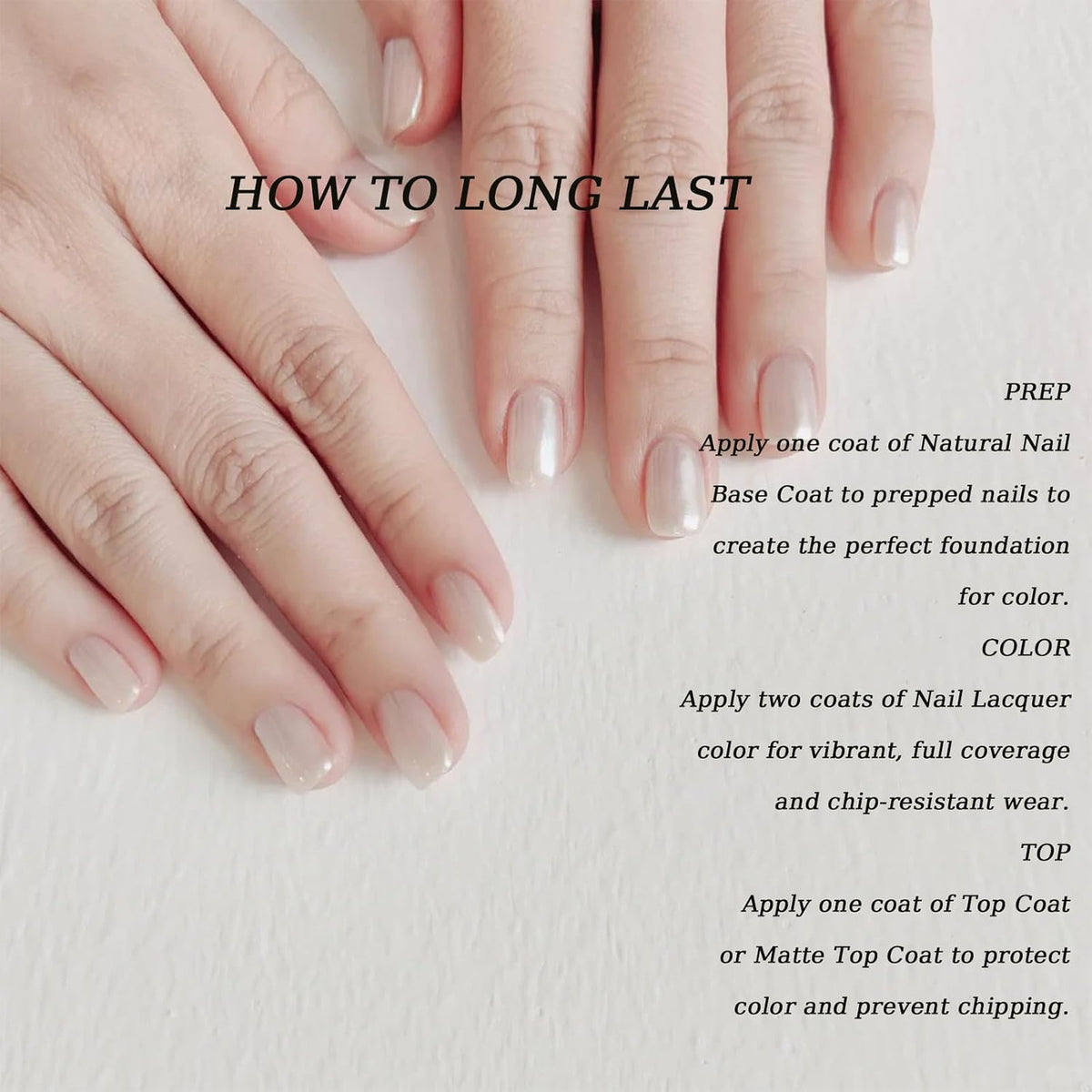 Pearl White Nail Polish 10ml Quick Dry Iridescent Shimmer for Nail Art