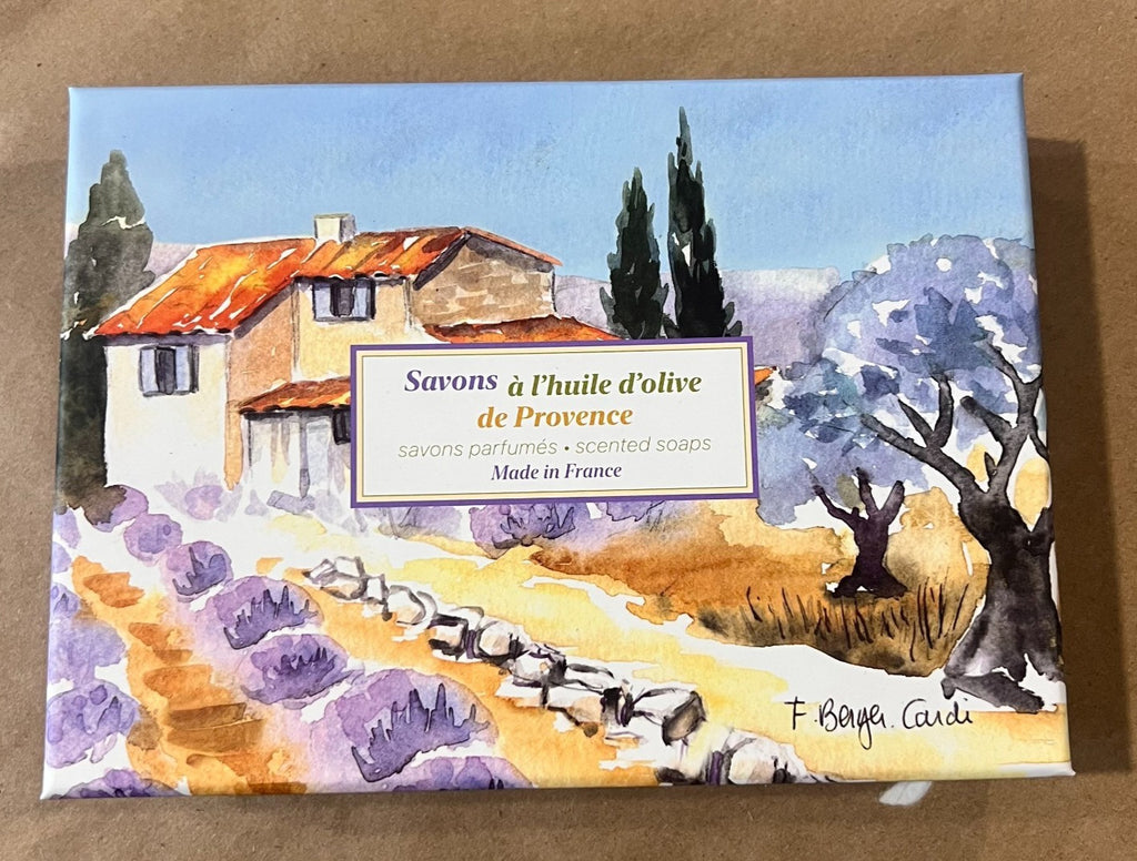 Olive Oil Scented French Soap Set - 4 Pack, Natural & Fragrant