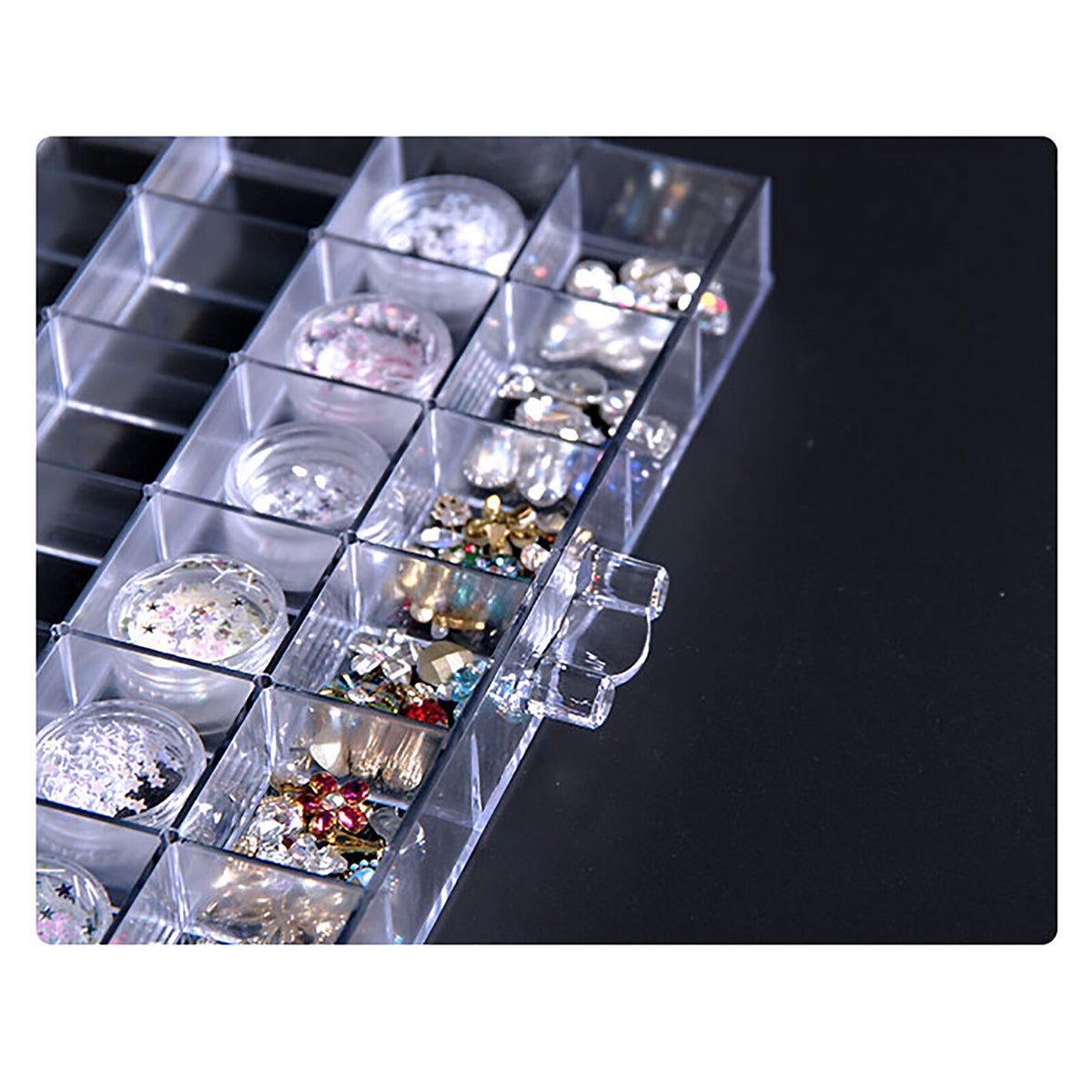 Acrylic Earring Storage Box Organizer with 5 Drawers - Jewelry Holder