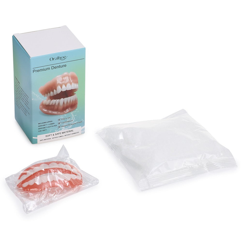 Silicone Denture Repair Kit for Upper & Lower Teeth - DIY Teeth Glue Set