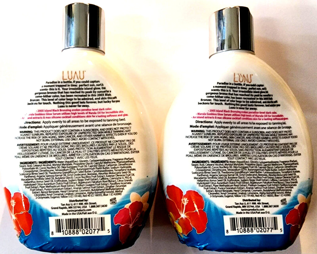 2-Pack Dark Tanning Lotion with Bronzer & Peach Fragrance - 13.5 oz