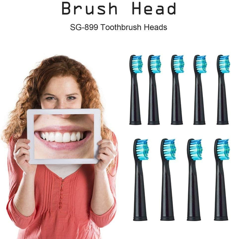 Electric Toothbrush Replacement Heads for Fairywill & More - W-Shaped Design