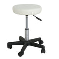 Adjustable Hydraulic Spa Stool - Rolling Salon Massage Chair Black or White