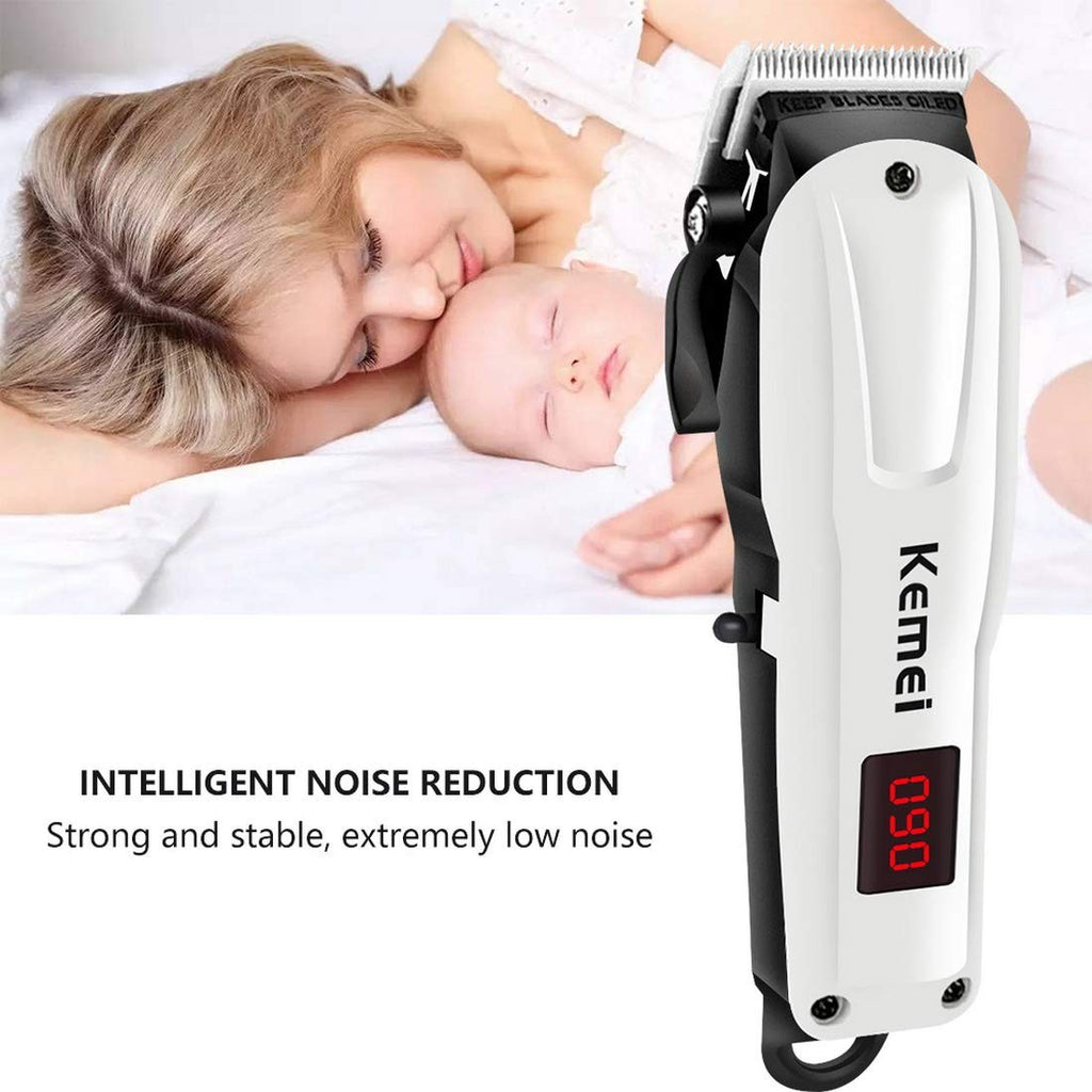 Cordless Hair Clipper & Trimmer Kit for Men with LCD Display, 4 Guide Combs
