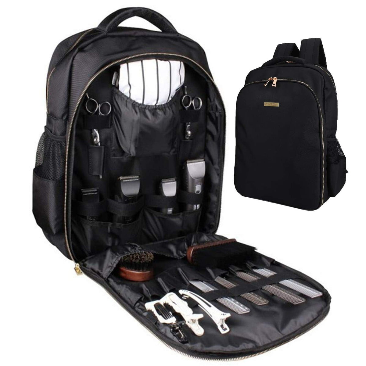 Professional Barber Clipper Organizer Bag - Portable Travel Storage Case