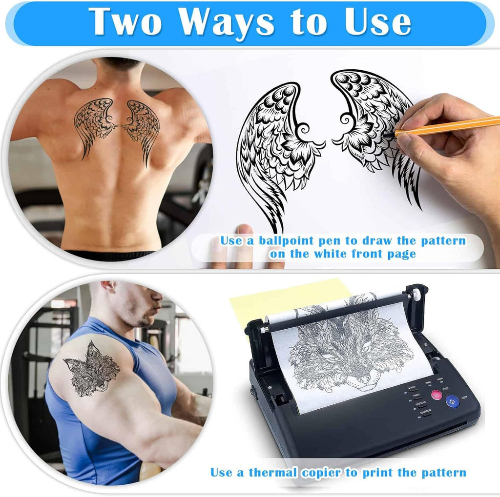 Tattoo Transfer Paper Kit 50 Sheets for Tattoo Stenciling & Transfer