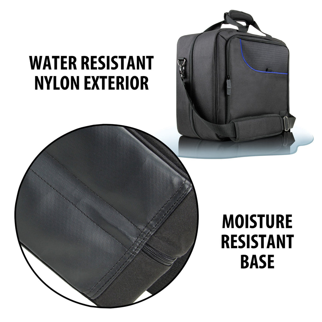 Hair Stylist Case with Shoulder Strap, Pockets & Custom Dividers - Blue