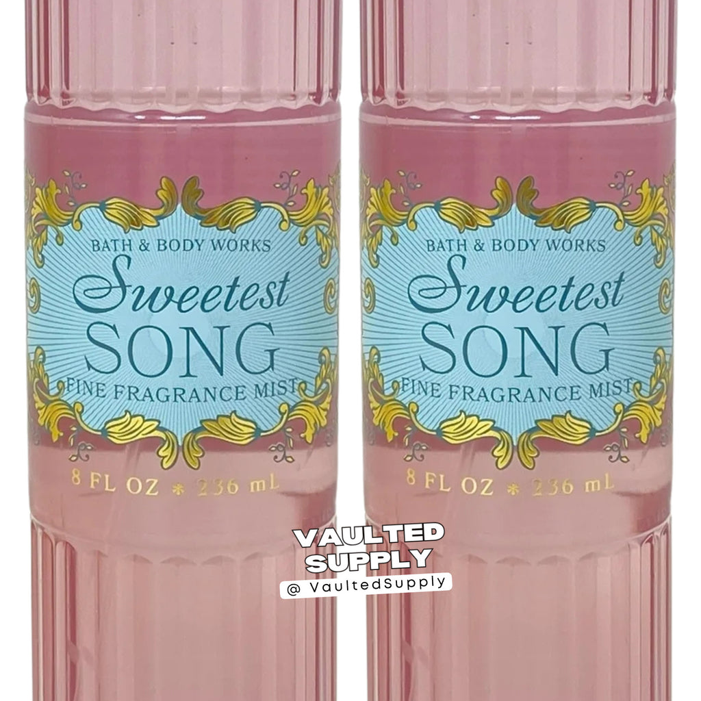 Bath & Body Works Sweetest Song Fragrance Body Mist 2-Pack - Fresh & Fruity Scent