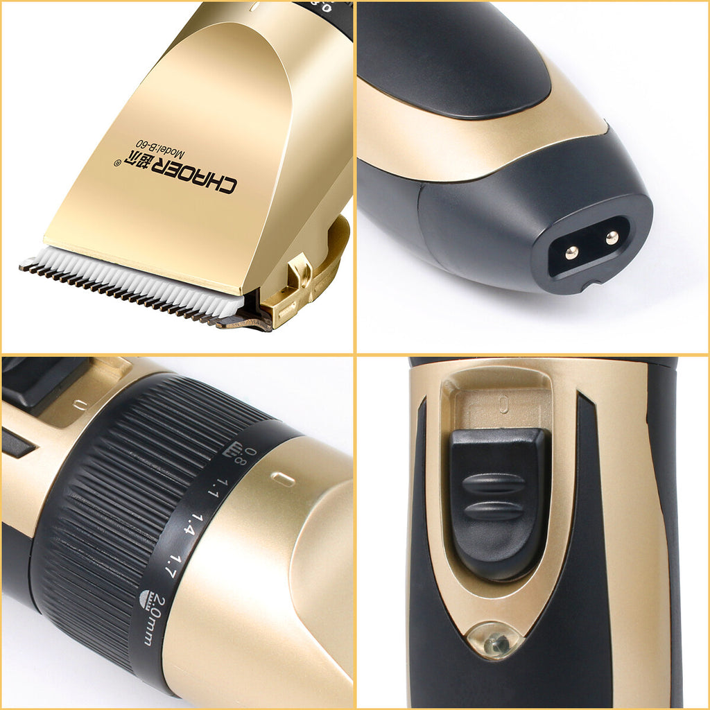 Cordless Hair Clippers Set for Men and Beginners - Rechargeable Barber Razor Kit