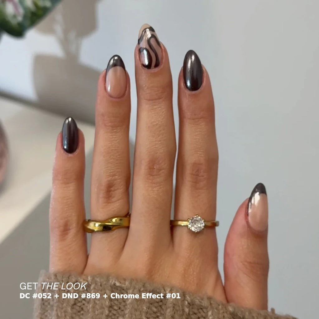 Walnut Brown Gel Nail Polish Set - Long-Lasting, Vitamin-Enriched 0.6 oz