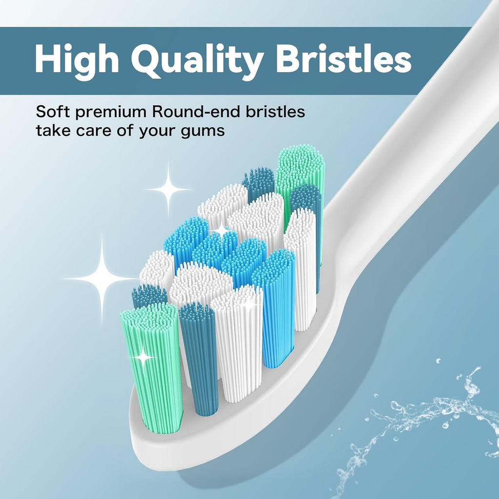 Electric Toothbrush Heads Compatible with Philips Sonicare - 8 Pack